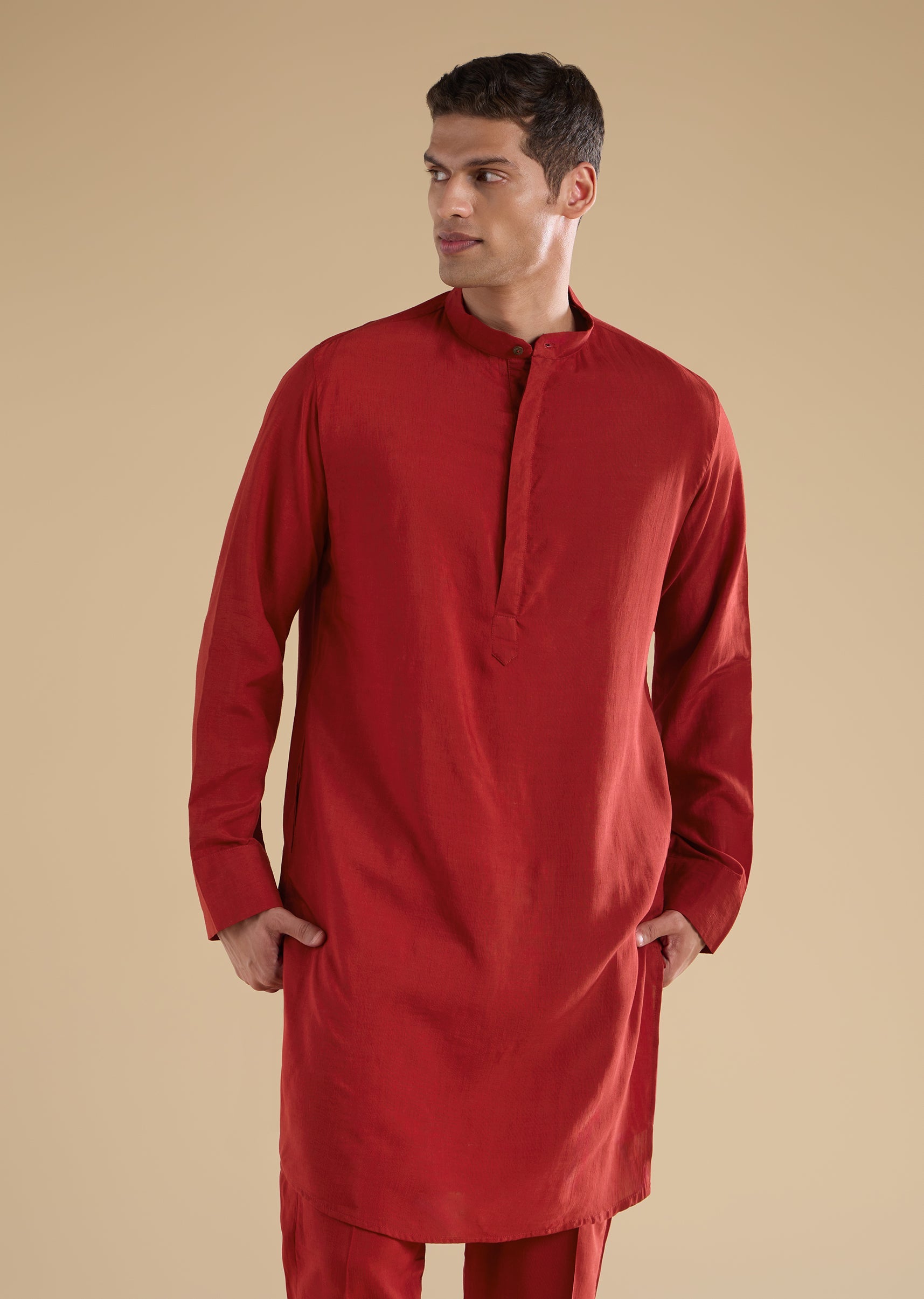 red-ajrakh-printed-kurta-jacket-set-sg349277-6 13b8b5fa-2657-44fc-8e62-18cc74680ff0