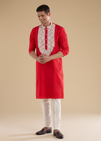 red-banarasi-silk-embroidered-kurta-set-sg325856-1 4a7fd69b-7834-4cdb-8746-0e279b7cfff8