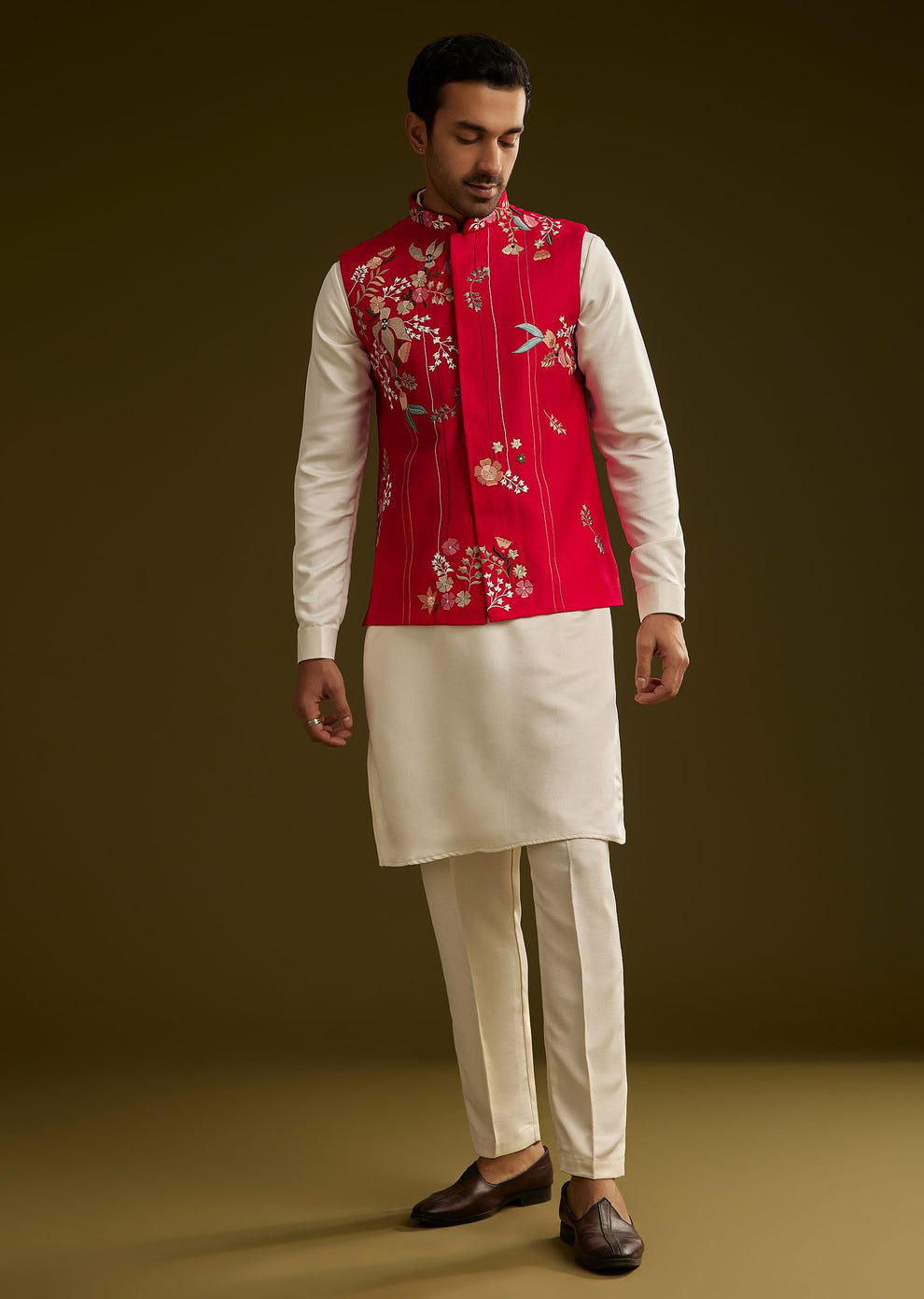 multi color Kurta silk Jacket