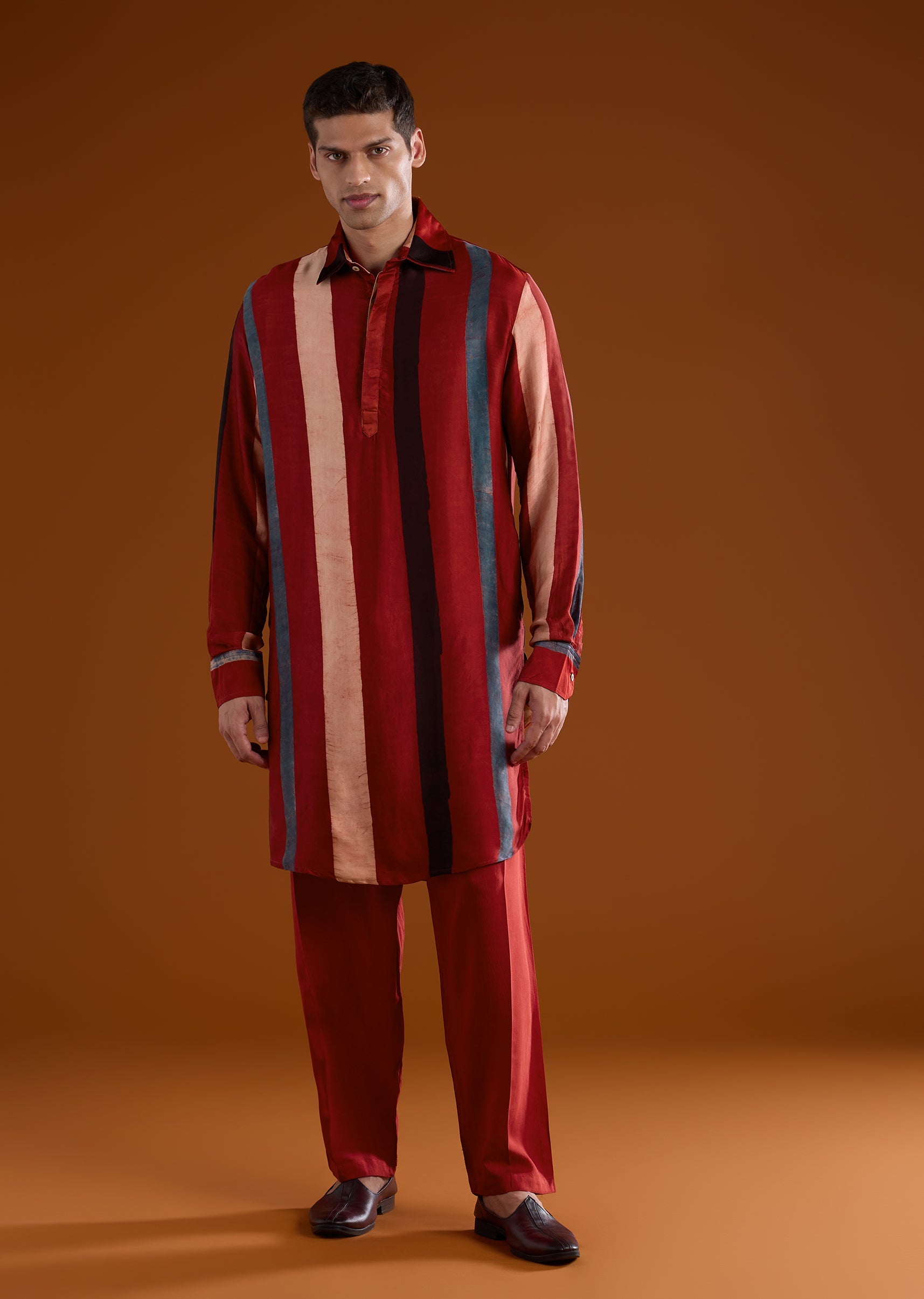 red-modal-mens-kurta-set-with-handblock-ajrakh-sg349437-1 4cf6afe9-35ef-4400-97dd-d544eec692b4