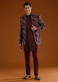 red-resham-embroidered-jodhpuri-kurta-set-sg333684-1 7f85ce61-8f1f-43b8-9c10-bef943c1f984