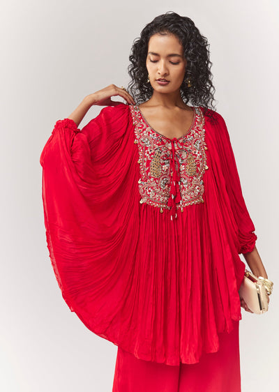 red-zardosi-and-thread-work-cape-set-with-palazzo-sg382323-4 eccc6a2a-7d7b-40fa-8471-27d81de886d1