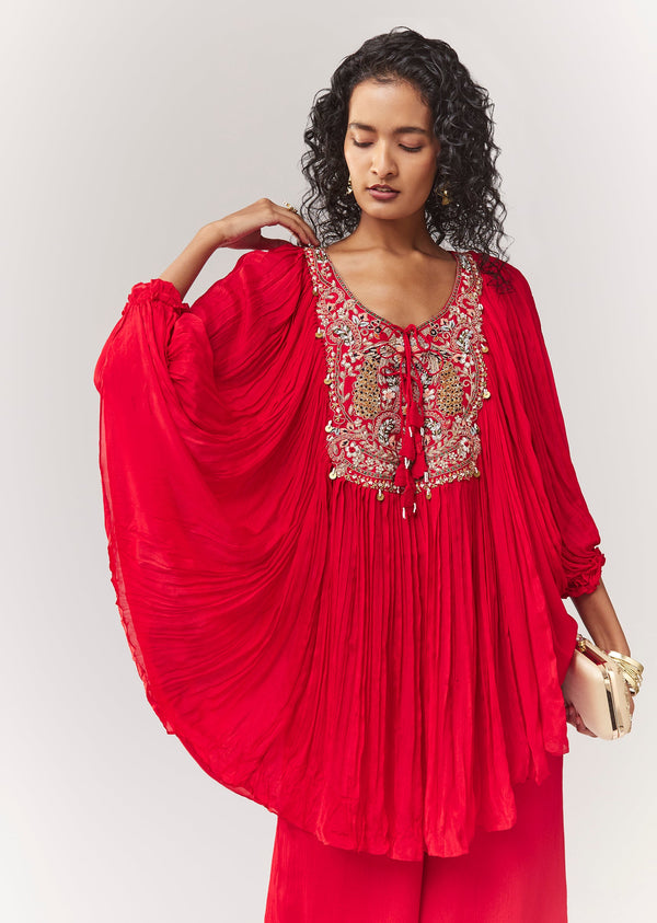 red-zardosi-and-thread-work-cape-set-with-palazzo-sg382323-4 eccc6a2a-7d7b-40fa-8471-27d81de886d1