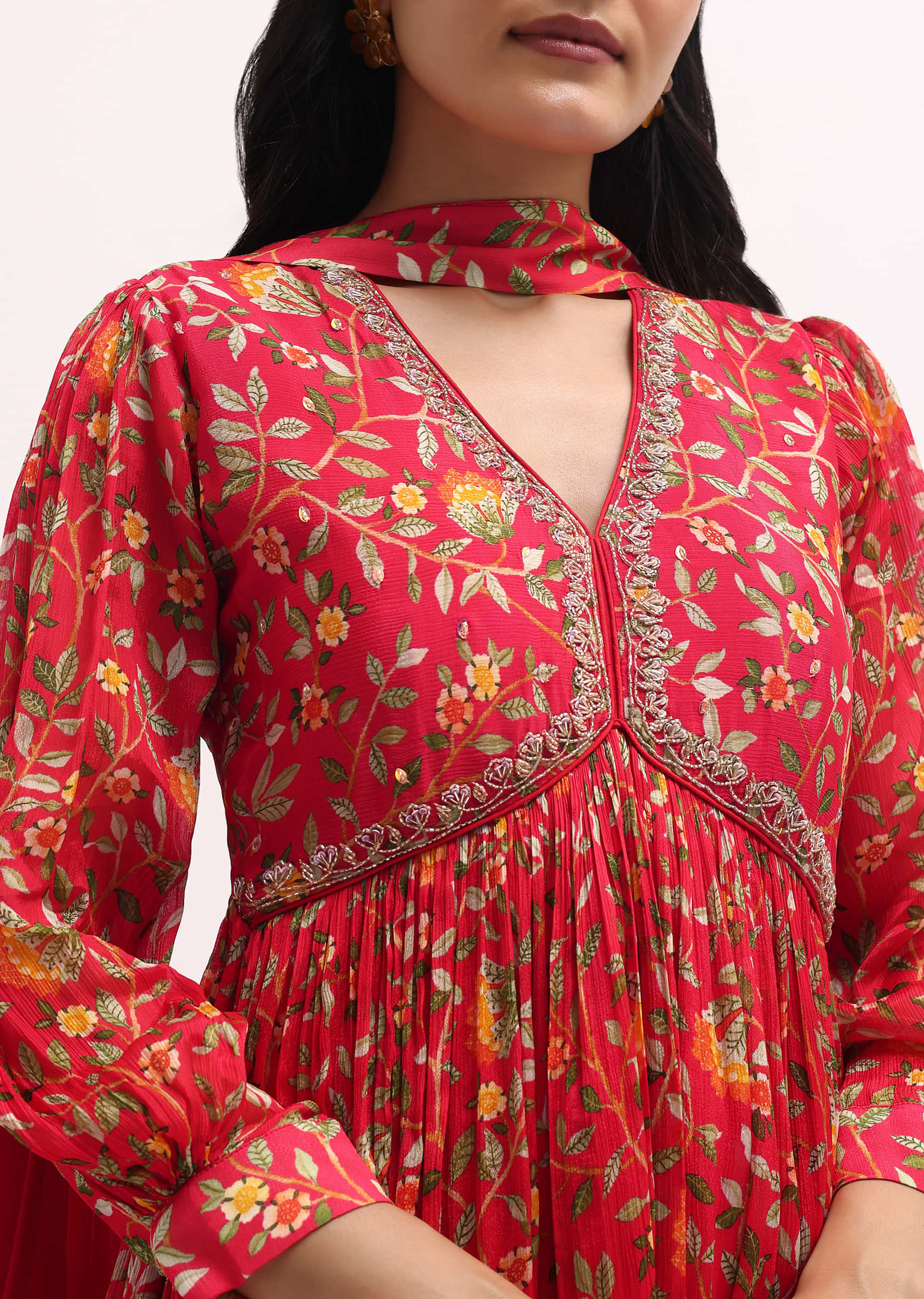 red embroidered chiffon anarkali suit-sg231489 3 f5019ec6-8e55-40e8-b7b6-d558229850cb