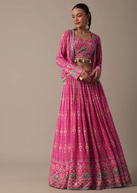 regal purple printed lehenga set with embellished jacket-sg206323 6