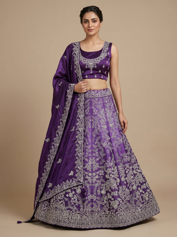 Royal Purple Charm Lehenga