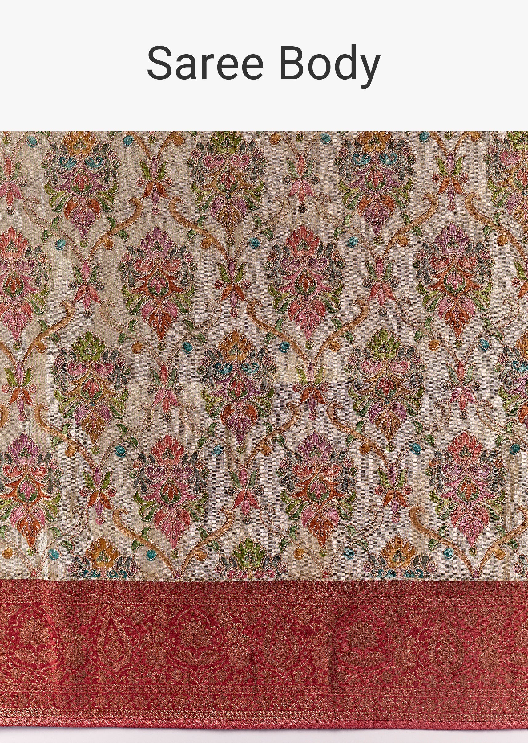 rust-beige-floral-woven-saree-with-contrast-brocade-blouse-sg350494-9 6872b0d7-205b-495d-977b-5c2118563264