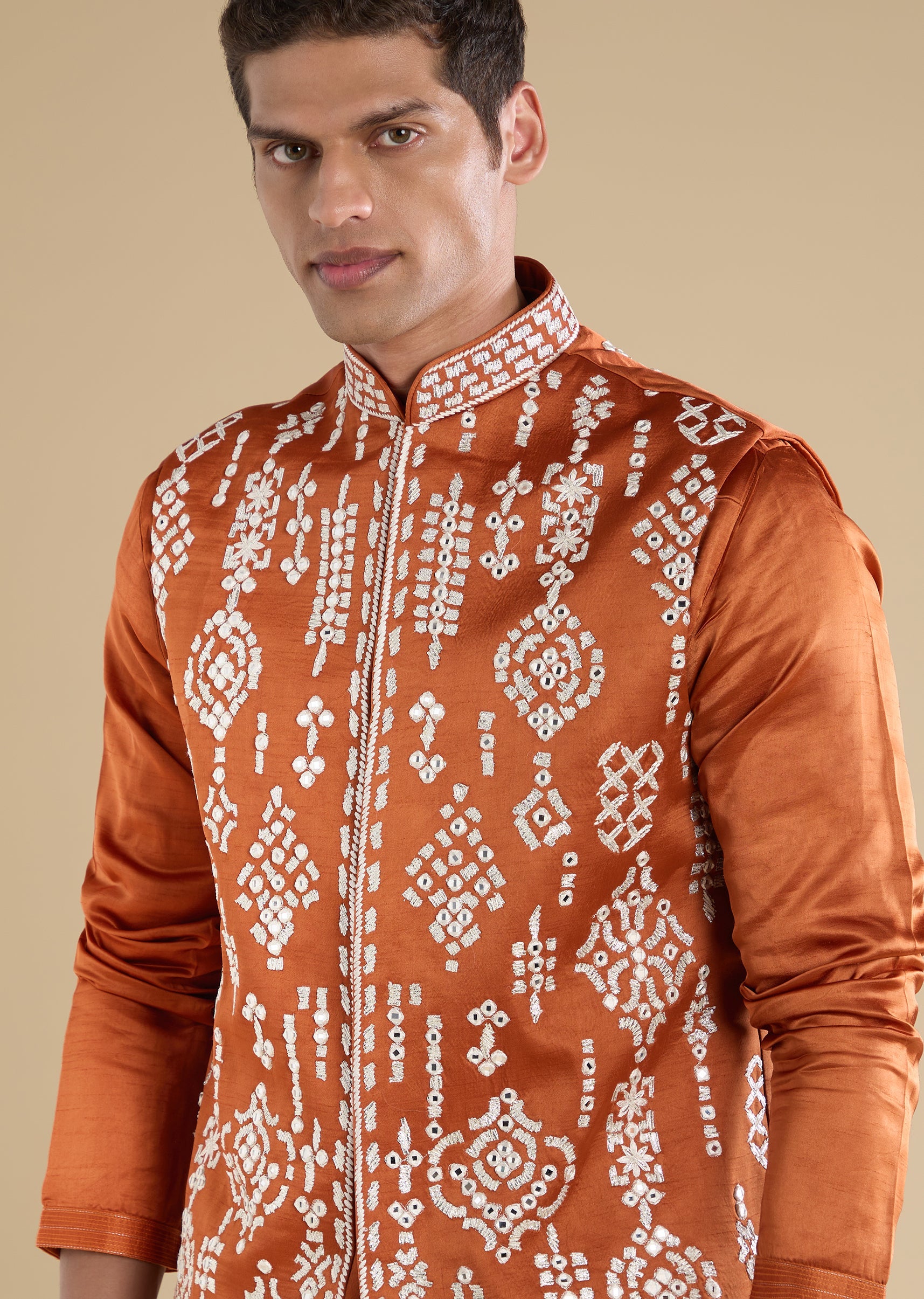 rust-embroidered-silk-kurta-jacket-set-sg375076-2 904ce7ec-adac-425c-a543-f813d334986d