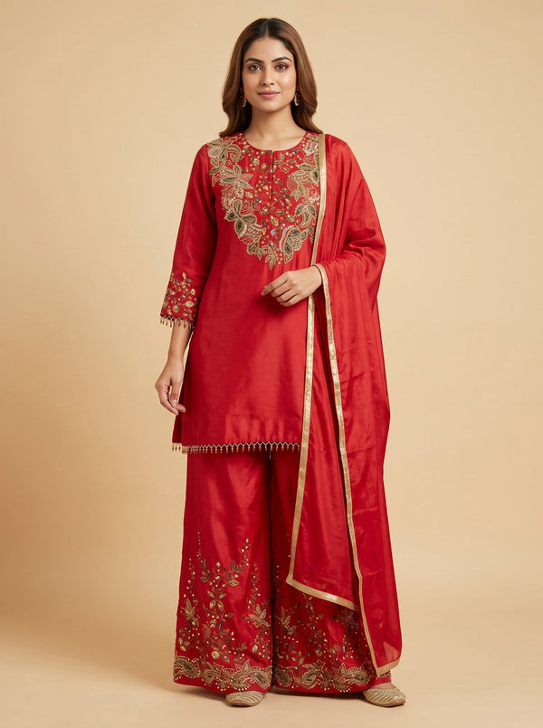 Scarlet Rush Palazzo Set