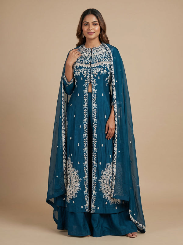 Sky Azure Palazzo Set