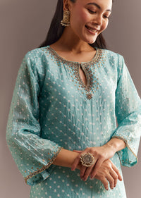 sky-blue-bandhani-embroidered-kurta-dhoti-sg296140-3