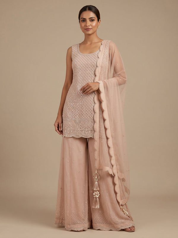 Sorbet Peach Palazzo Set