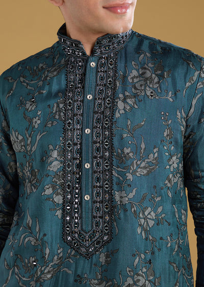 teal-blue-silk-kurta-set-with-thread-and-mirror-detail-work-sg371474-2 1dabd4df-9fa7-461c-a229-6b163dc79c0a