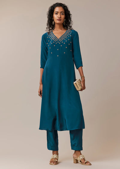 teal-blue-zardozi-work-kurta-and-pant-set-sg348621-1 8cd16cb8-a297-4152-a5fa-e443163add08