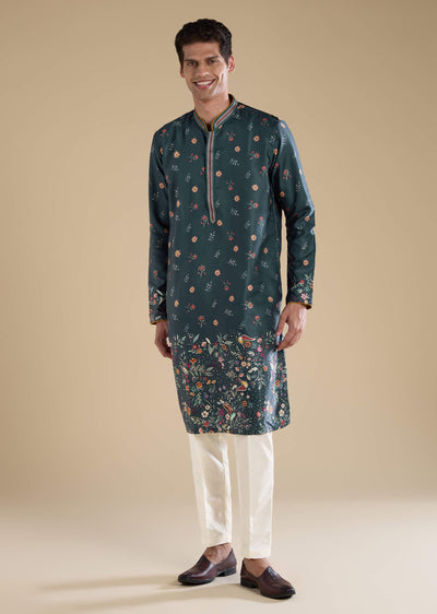 teal-floral-embroidered-mens-kurta-and-pant-set-sg321484-1