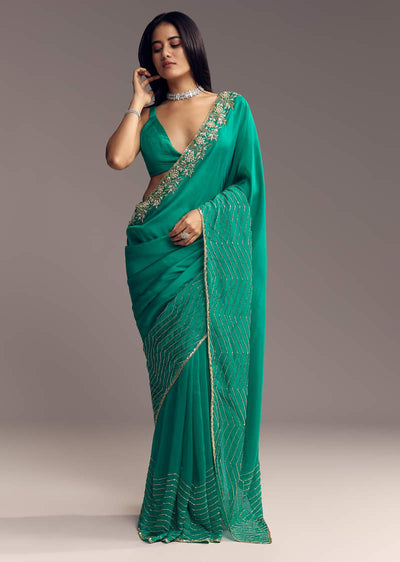 teal-green-organza-saree-with-cut-dana-and-sequin-detailing-sg317730-1