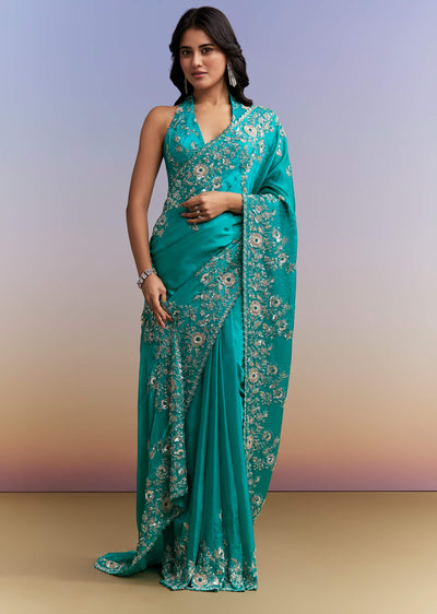 turquoise-blue-satin-saree-with-heavy-embroidered-details-sg338622-1