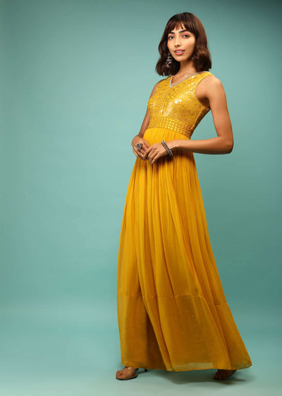 tuscan yellow jumpsuit in georgette with sequins-m019ds4820y-sg87121 2