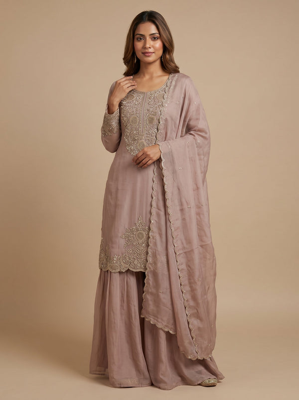 Umber Brown Palazzo Set