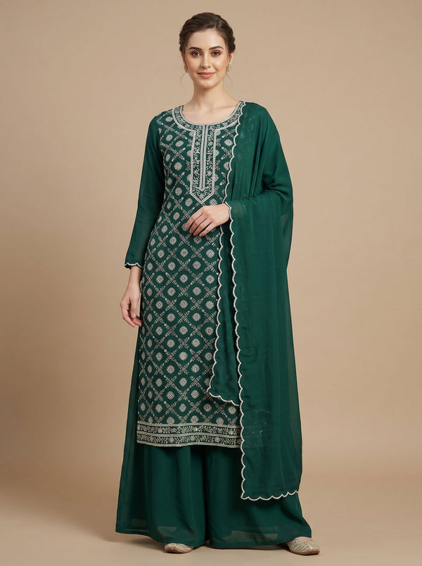 Verdure Green Palazzo Set