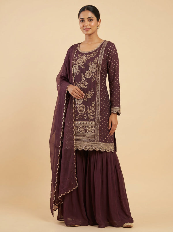 Vintage Wine Palazzo Set