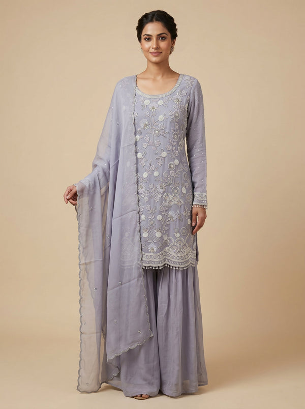 Violet Aura Palazzo Set