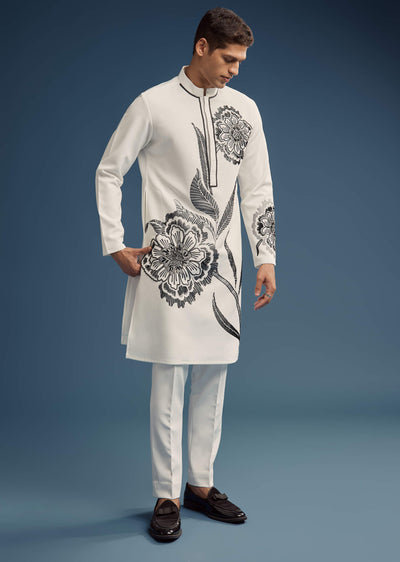 white-suiting-fabric-kurta-set-for-men-with-floral-print-sg350160-1