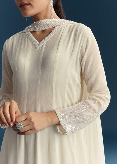 white chinon anarkali suit with sequins-sg343732-6 5