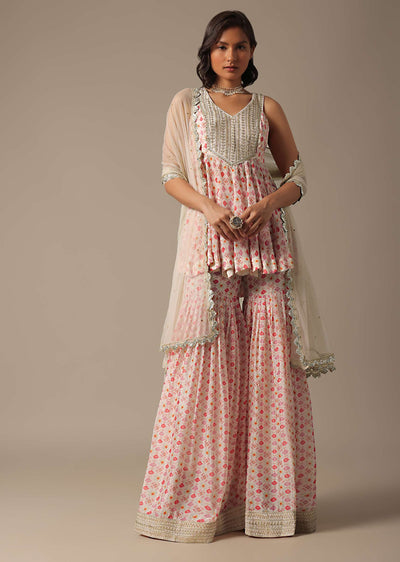 white printed sharara set with sequin work-sg190364 1