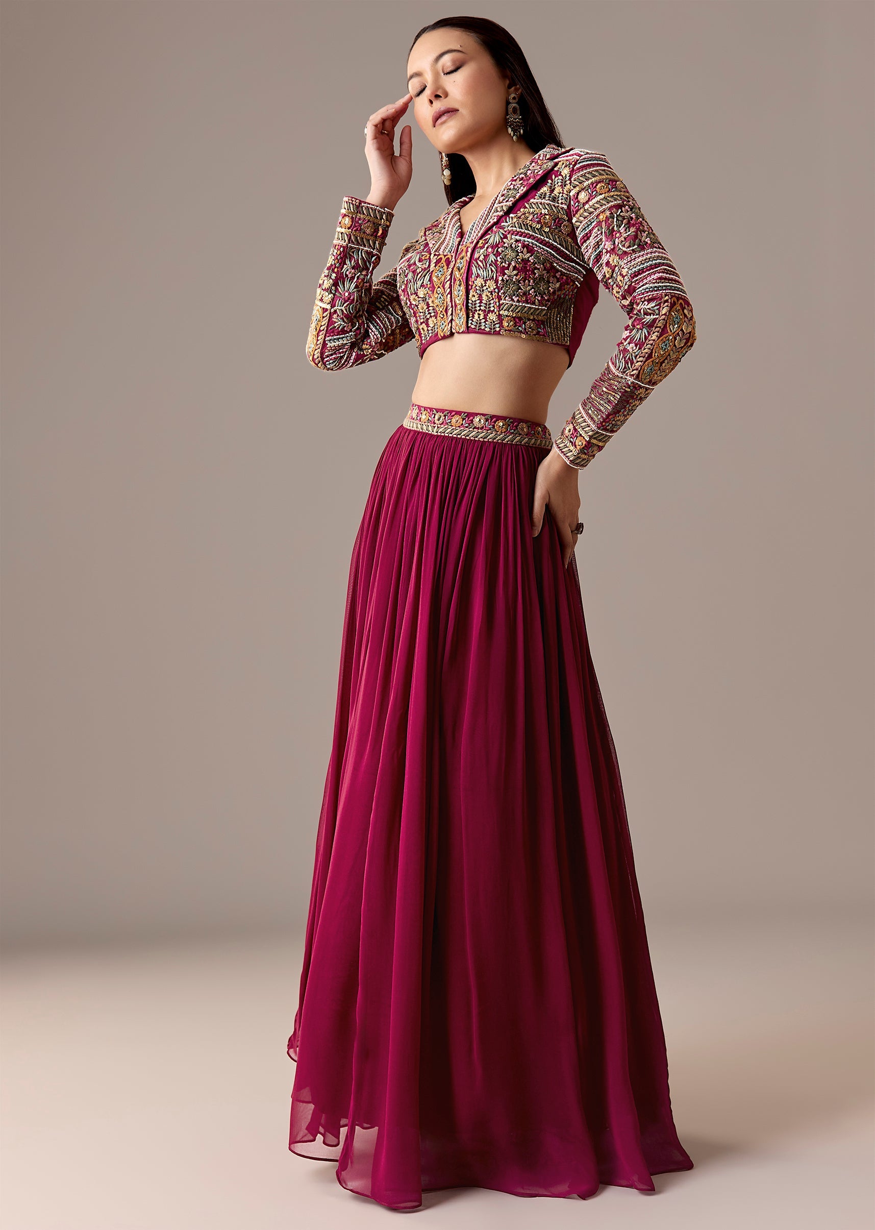 wine-bridesmaid-lehenga-set-sg386153-3 3cec01ef-a5c6-4efc-86ef-fdf213705710