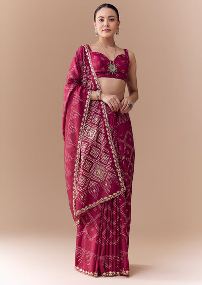 wine-crepe-bandhani-print-saree-with-blouse-fabric-sg358359-1
