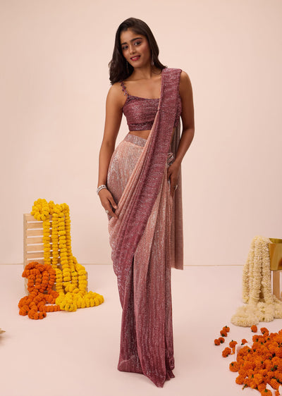 wine-ombre-sequin-pleated-saree-with-cowl-blouse-sg305950-1