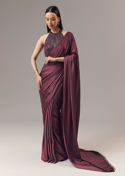 wine-satin-blend-saree-with-cut-dana-and-sequin-embellished-halter-neckline-blouse-sg365248-1 a3ba72ec-a972-43f0-8038-28937ead4d21