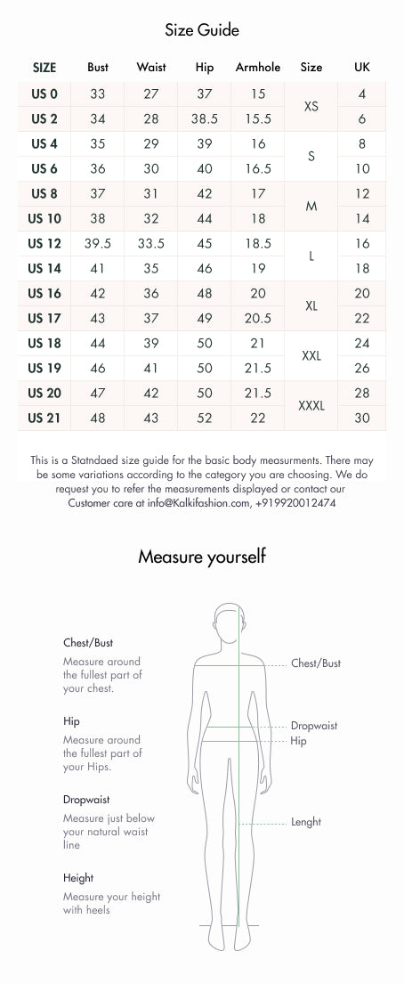 ladies dress size chart india Size Guide Ethnicity India