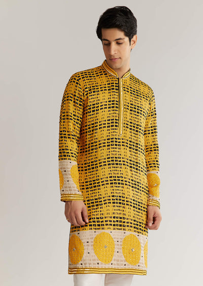 yellow-and-black-silk-resham-printed-kurta-set-sg323792-1