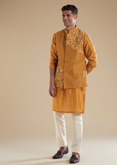 yellow-chanderi-kurta-jacket-set-with-dori-bead-work-sg332308-1 441a318b-1920-4805-9aa7-16bdfcb98c93