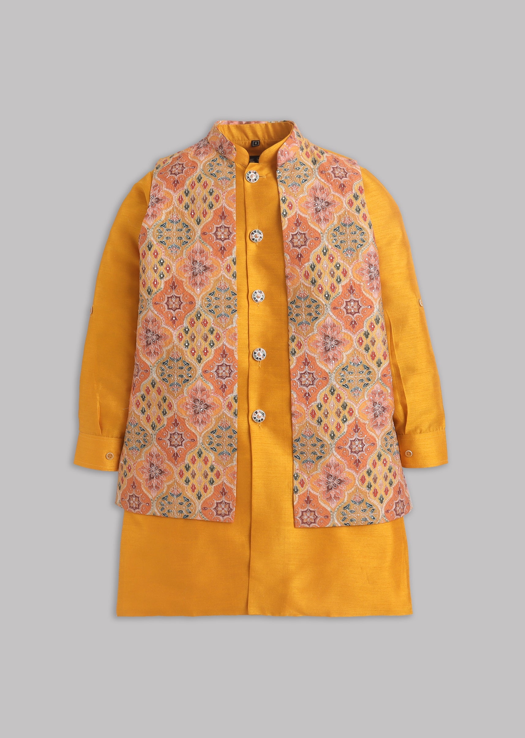 yellow-multi-abstract-nehru-jacket-set-sg380462-2 13a6d7e5-5f58-4923-a39c-1d44094e843a