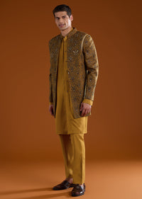 yellow-muslin-cutdana-work-indowestern-kurta-set-sg328559-1 6208afb8-3fa6-4f11-98d9-8eabb7fbc4c9