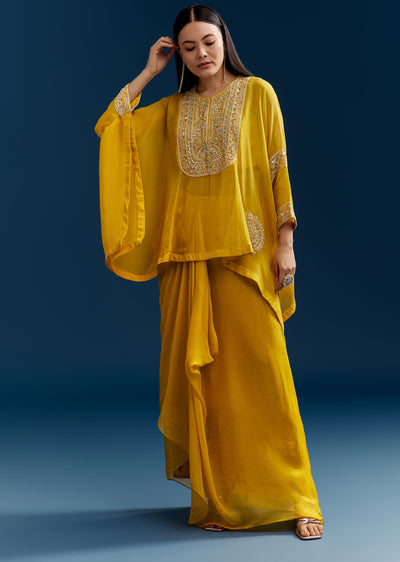 yellow-organza-crop-top-with-asymmetric-design-sg329723-1