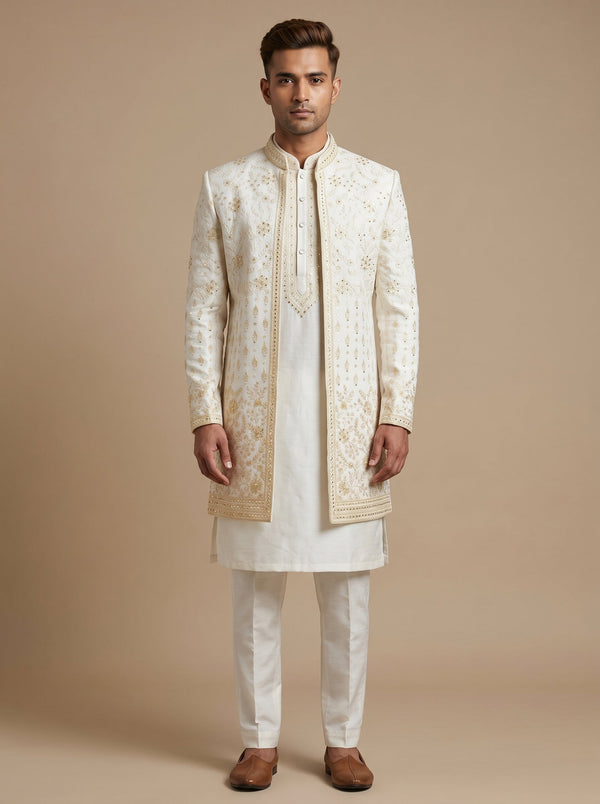Yellow Royal Sherwani
