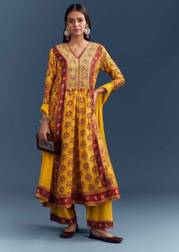 yellow-silk-anarkali-suit-with-floral-print-and-zari-embroidery-1
