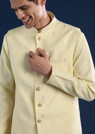 yellow-silk-jacket-kurta-set-with-mirror-embroidery-sg361766-2