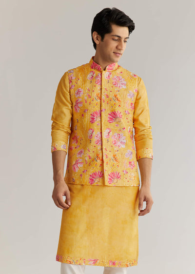 yellow-silk-stone-sequins-cutdana-kurta-jacket-set-sg323480-1